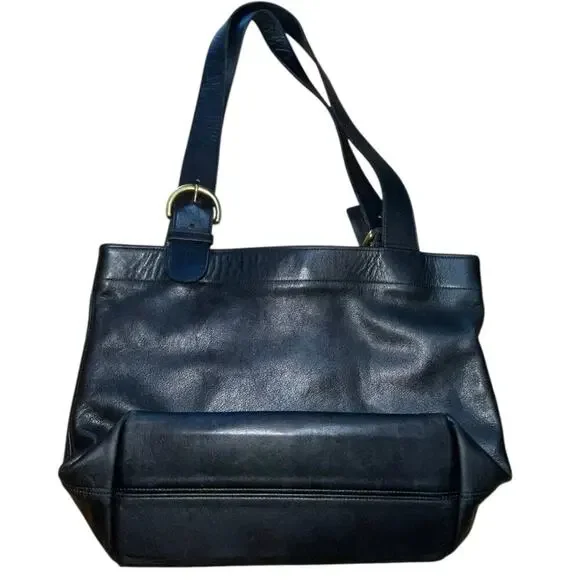 COACH Vintage Waverly  Black Leather Hobo Shoulder Bag Made in United States - Picture 14 of 15